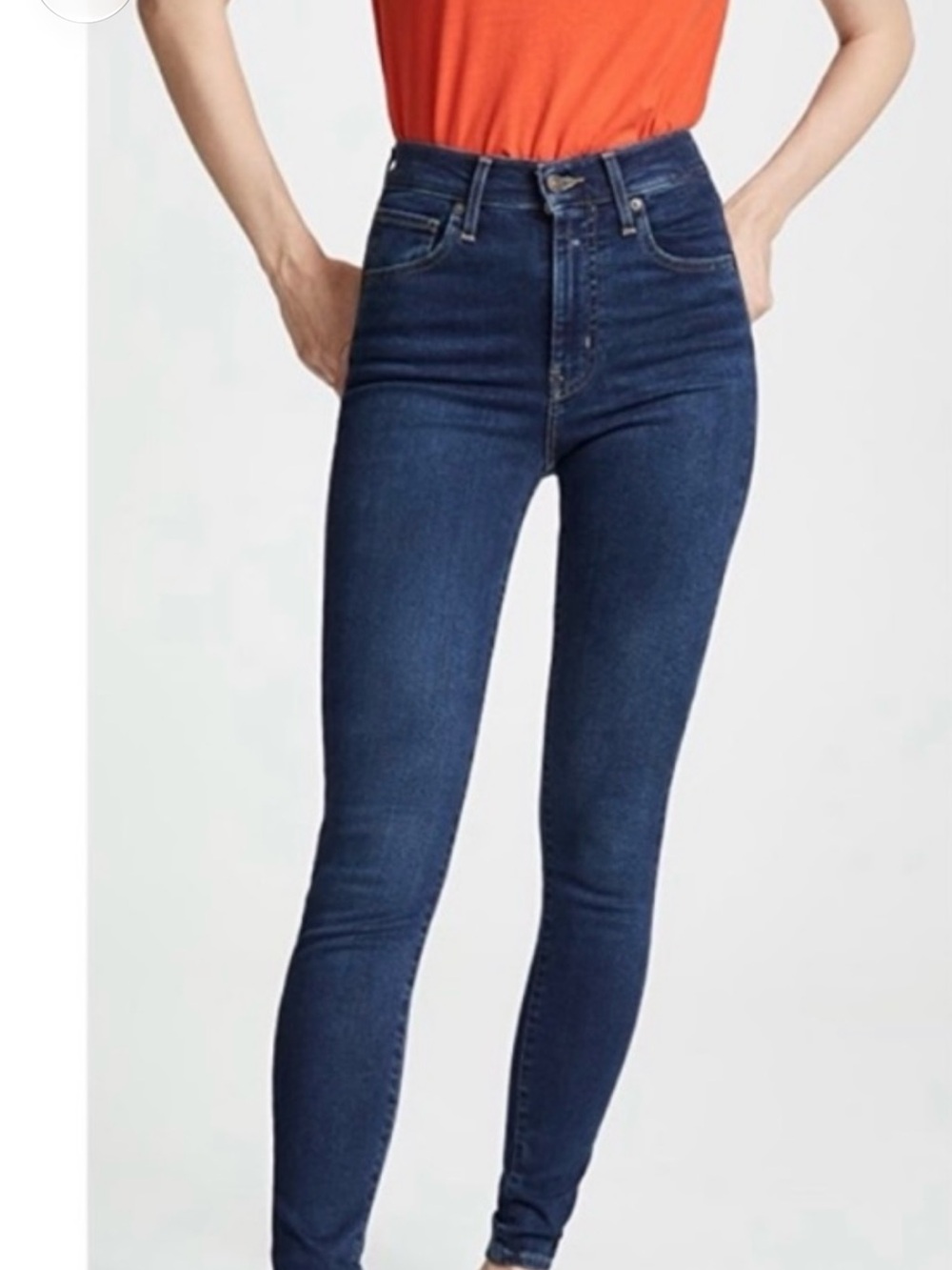 Levi’s Mile High Super Skinny Dark Blue Skinny Women's Jeans Size W28 L30